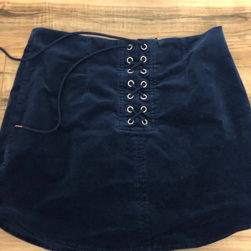 Forever 21 lace up mini skirt. Size medium
